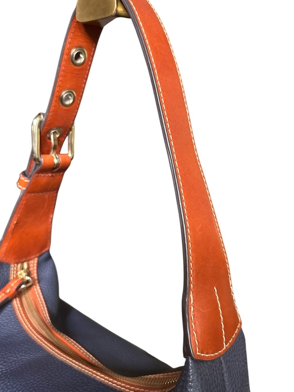 Dooney & Bourke Paige Sac Navy Pebble Grain Leather Hobo Shoulder Bag - Picture 5 of 16